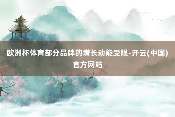 欧洲杯体育部分品牌的增长动能受限-开云(中国)官方网站