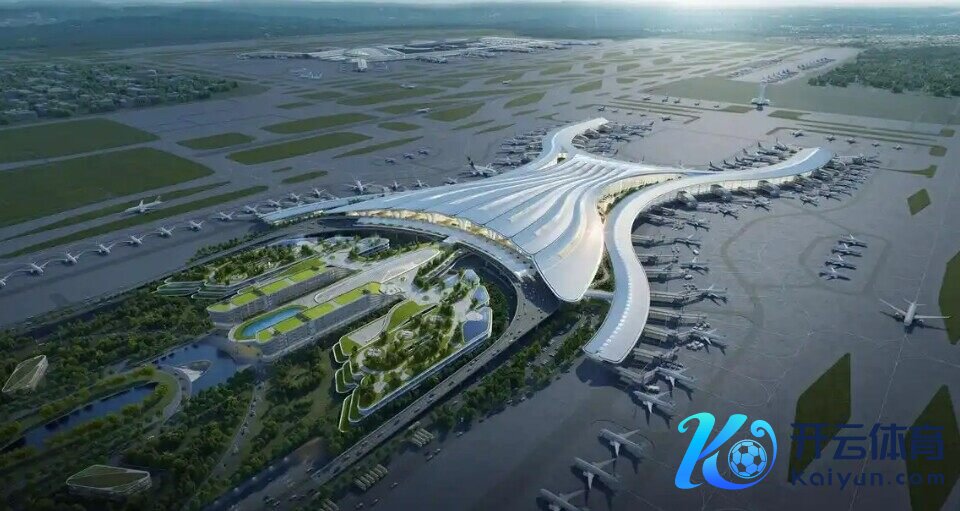 白云机场T3航站楼和概述交通中心联想(羊城晚报贵寓图)