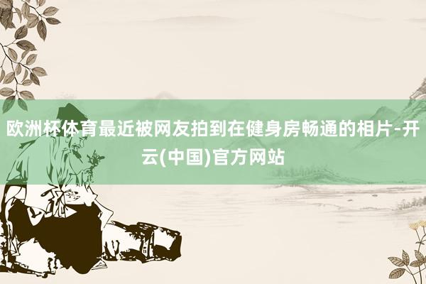 欧洲杯体育最近被网友拍到在健身房畅通的相片-开云(中国)官方网站